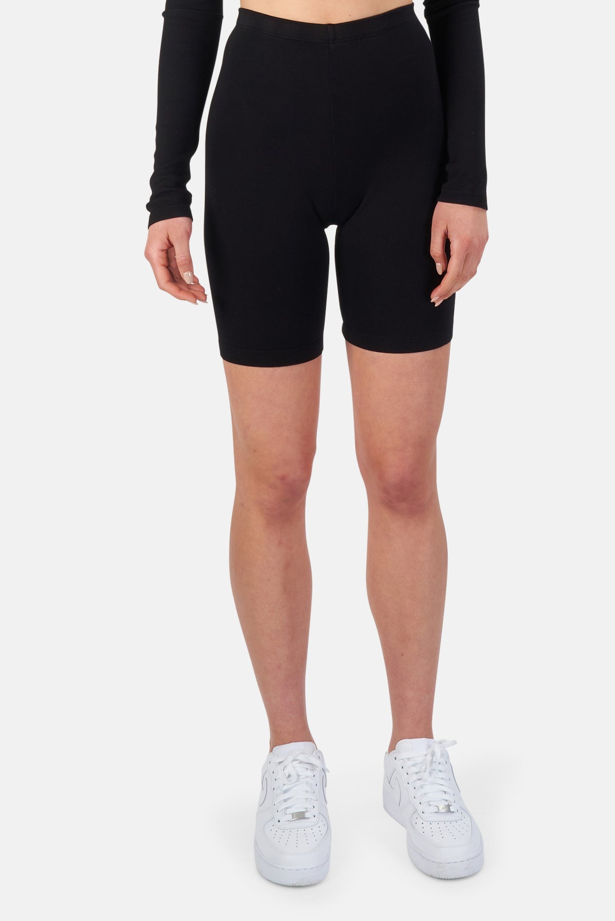 Milan Biker Shorts Jet Black Cotton Citizen